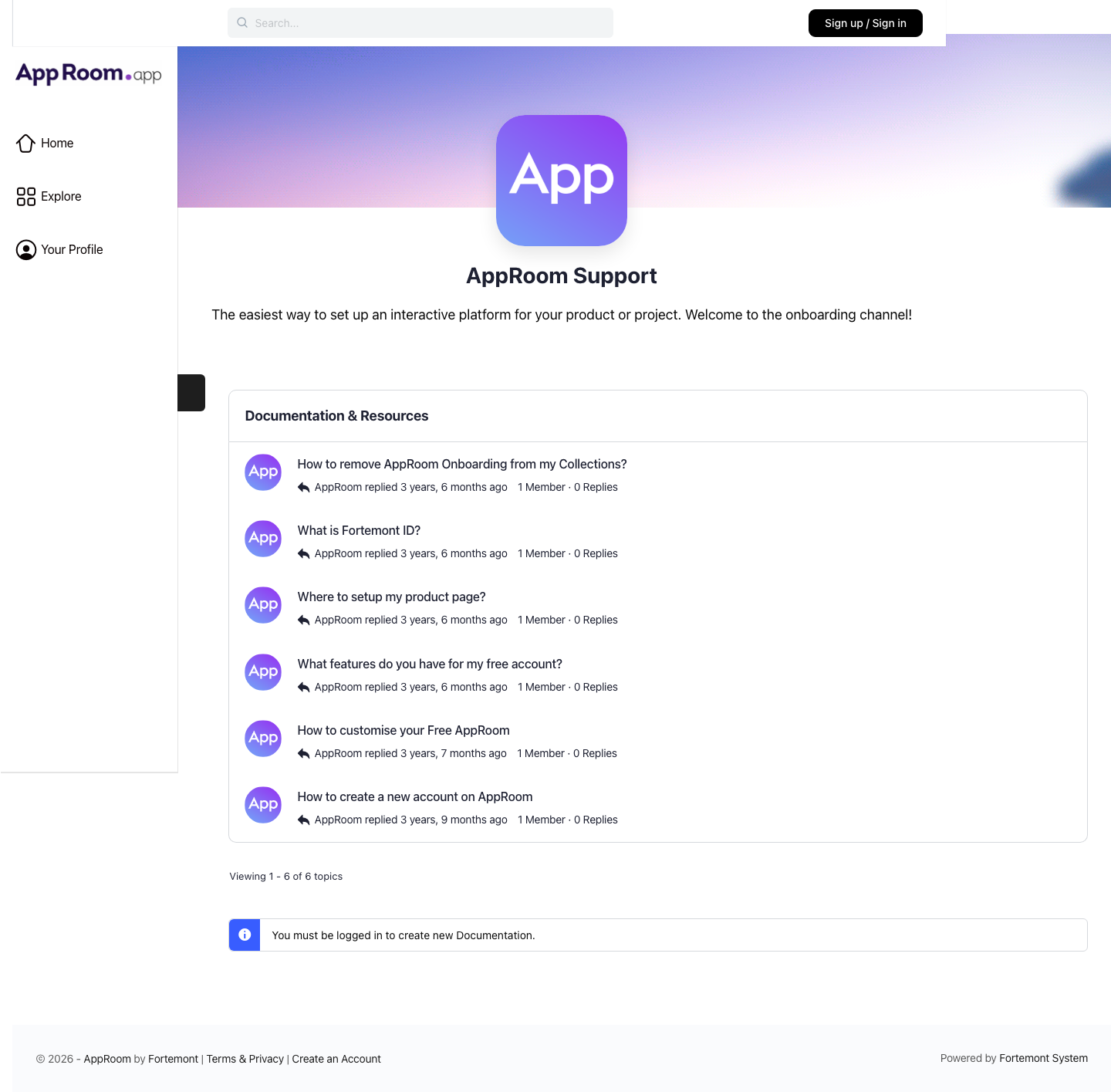 App Room – Knowledge Base & Support Platform