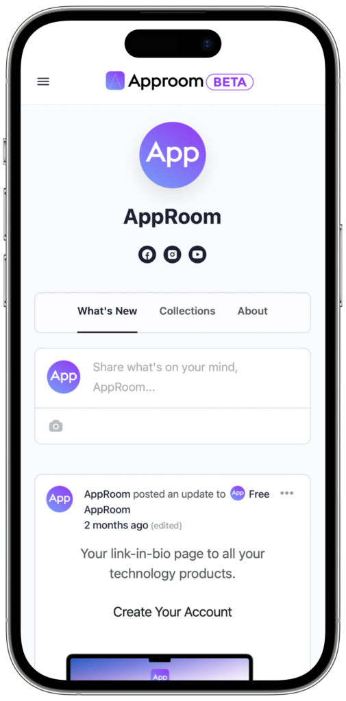 AppRoom — mobile community view
